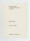 Exhibition card: Stanley Brouwn: my steps in Milan (opens 4 May 1971)