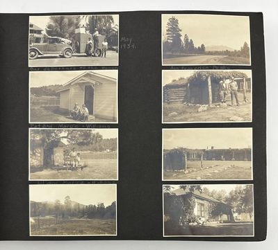 [Large Annotated Vernacular Photograph Album Recording the Lives and Travels of the Owners of a Colorado Ranch]