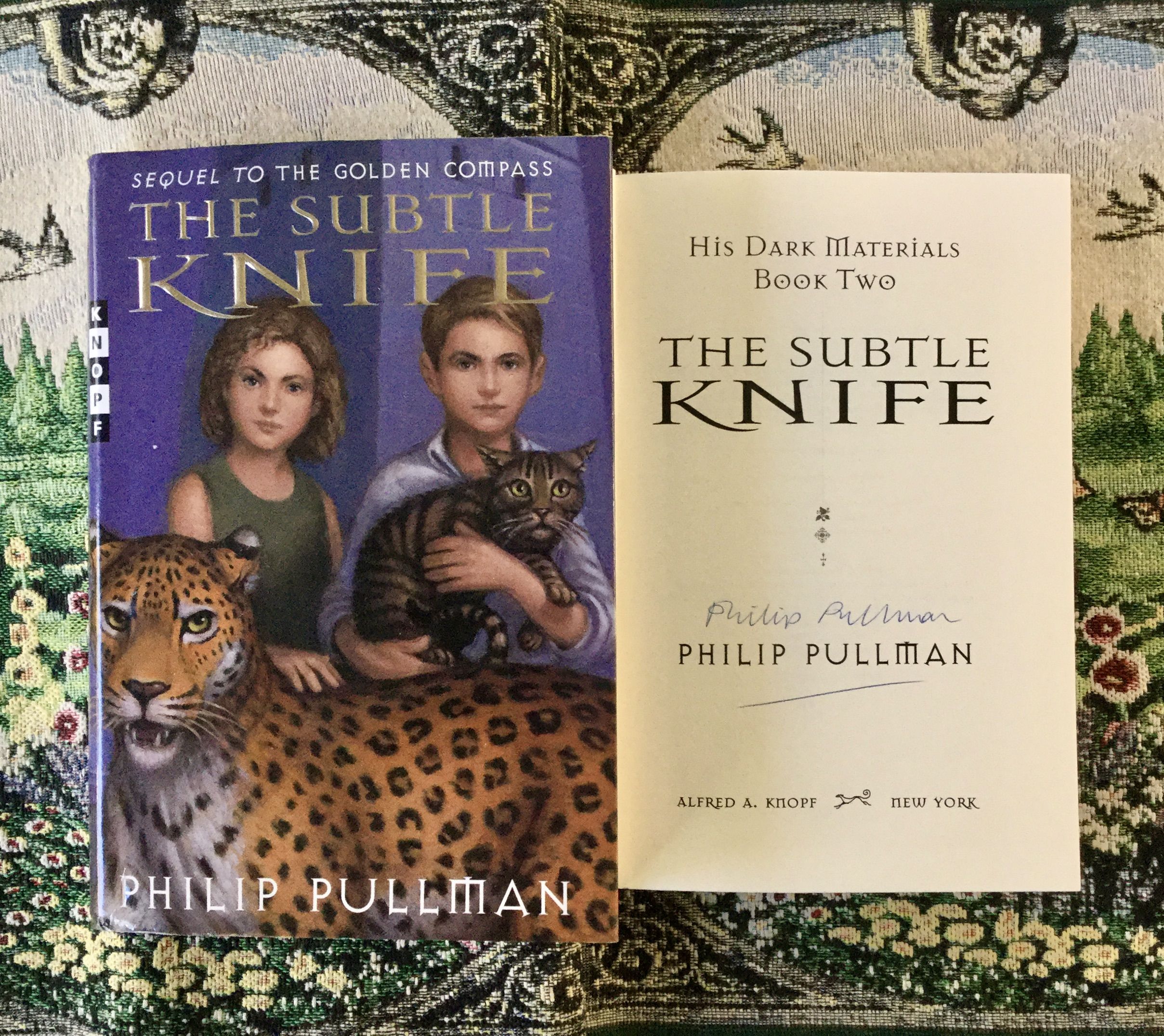 His Dark Materials Trilogy with A Signed Copy of The Subtle Knife 