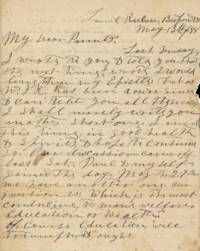 Collection of Letters from a Virginia Family Discussing Education, Subscriptions to “make a school in Newcastle”, and Civil War Rumors of “30000 Yankees [...] along the Coast of N. Carolina”; 1843–1893