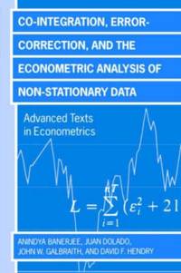 Co-Integration, Error Correction, and the Econometric Analysis of Non-Stationary Data