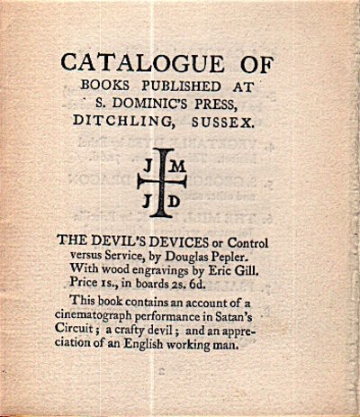 Catalogue of Books Published at S. Dominic’s…