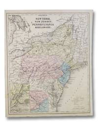 1860 Colton&#39;s Map: New York, New Jersey, Pennsylvania, &amp; Delaware. / Vermont, Massachusetts, Rhode Island, &amp; Connecticut - 