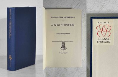 Bibliografiska anteckningar om August Strindberg.