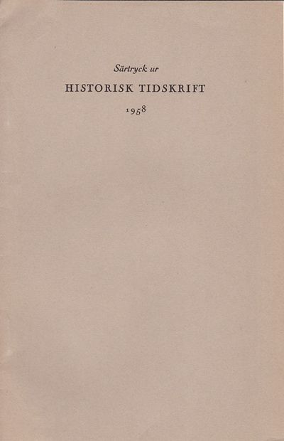 Herredagar i Jungfruhamn. Särtryck ur Historisk…
