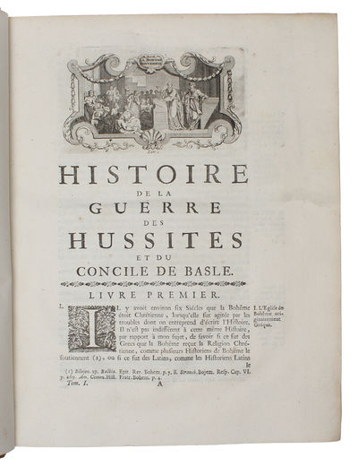 Histoire de la guerre des Hussites et du Concile de Basle. 2 vols.  - [THE HUSSITE WAR] (photo 6)
