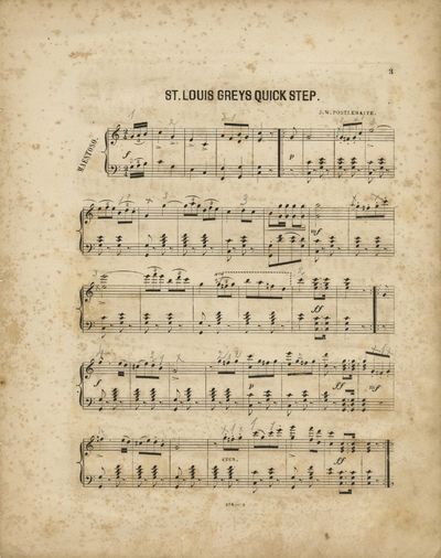 St. Louis Greys Quick Step". [Sheet...; (photo 1)