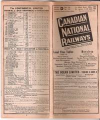 Local Time Tables. Lines in Nova Scotia, Prince Edward Island, New Brunswick, Maine, New Hampshire, Vermont, New York (Rouses Point &amp; Massena), Quebec, Ontario (Ottawa - Glen Robertson and Nakina - Goodwin). In effect Sept. 28th, 1941 de Canadian National Railways - 1941