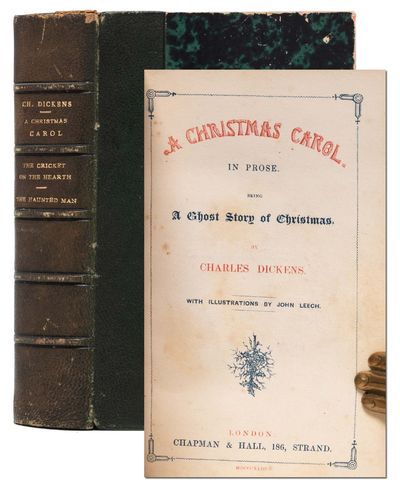 A Christmas Carol [bound with:] Cricket on the Hearth [and:] The Haunted Man and the Ghost's Bargain
