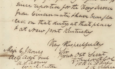 Uncommon Early Autograph Letter Signed of Zachary Taylor, Building American Military Capacity Along the Mississippi River