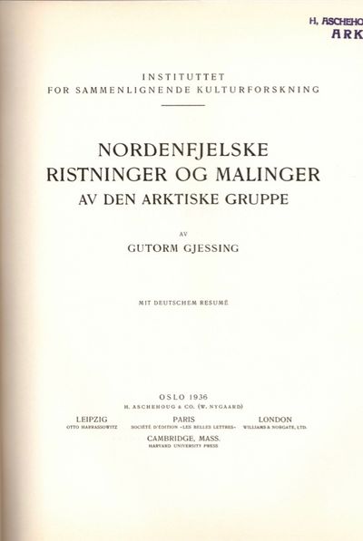 Nordenfjelske ristninger og malinger av den…