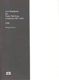 image of User Handbook for Tank, Med Gun, Centurion, Mk 7 to 10