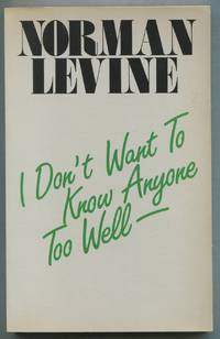 image of I Don't Want to Know Anyone Too Well and Other Stories