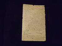 Manuscript Document Recording the Conveyance of Land in Colonial Connecticut.