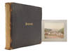 Album of Japanese 8 hand-coloured photographs and 14 others mostly Mexican including birds eye view of the city of Zacatecas, Statues of Guitlahuac, Hotel del Jardin, water carere, La Viga tipped into an album