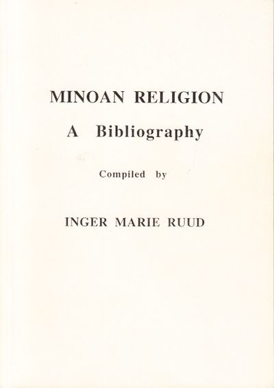 Minoan Religion. A Bibliography.