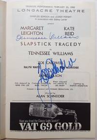 Signed Playbill -- "Slapstick Tragedy