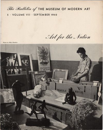 Art for the Nation: The Bulletin of The Museum of Modern Art: [No.] 5, Volume VII, September 1940 (First Edition)