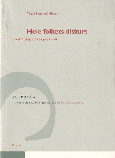 Hele folkets diskurs. En kritisk analyse av den…