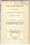 THE CAVALIER DISMOUNTED: AN ESSAY ON THE ORIGIN OF THE FOUNDERS OF THE THIRTEEN COLONIES. BY...MEMBER OF THE MASSACHUSETTS HISTORICAL SOCIETY, AND OF THE NEW-ENGLAND HISTORIC-GENEALOGICAL SOCIETY