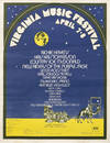 Virginia Music Festival Poster, circa 1973 (Original poster for the Virginia Music Festival)