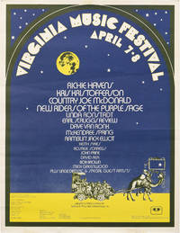 Virginia Music Festival Poster, circa 1973 (Original poster for the Virginia Music Festival)