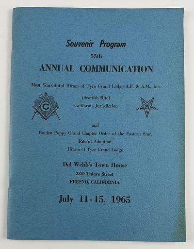 Souvenir Program 55th Annual Communication Most Worshipful Hiram of Tyre Grand Lodge A.F. & A.M., Inc. [cover title]