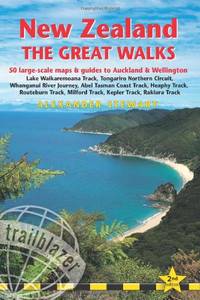 New Zealand The Great Walks: 50 Large-Scale Maps & Guides to Auckland & Wellington...