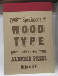 cover of Specimens of Wood Type held at the Alembic Press Oxford 1993