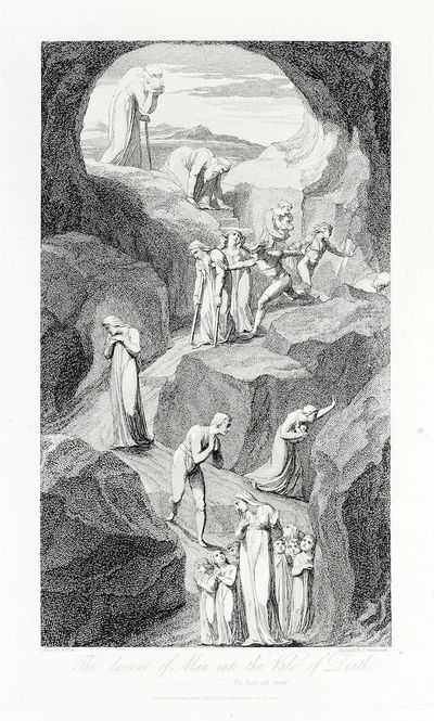 The Descent of Man into the Vale of Death": in The Grave