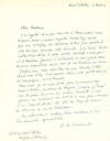 Autograph Letter Signed, in French, 4to, Hotel du Mont d'Arbois, Niegeve, France, August 5, 1955