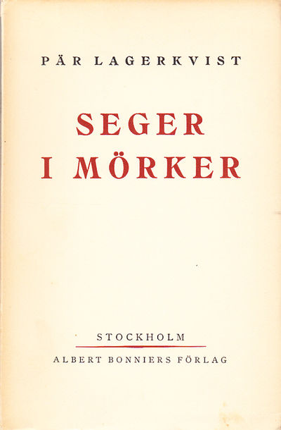 Seger i mörker. Skådespel i fyra akter. [Utg. av]…