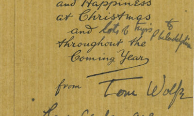 In a Christmas Card from 1930, Thomas Wolfe Writes that He Also ""sent one to Oscar Wilde wishing him 'lots of choir boys.’""