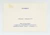 Exhibition card: Jan Dibbets (16 November-10 December 1977)