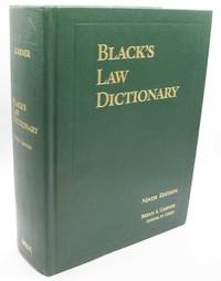 Black&#039;s Law Dictionary Ninth Edition by Bryan A. (ed.) Garner - 2009