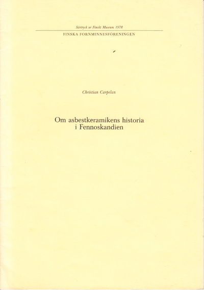 Om asbestkeramikens histoira i Fennoskandien.…