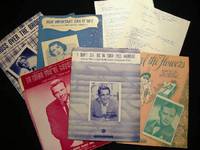 image of 1941 - 1965 Collection of Sheet Music & Lyrics By Bennie Benjamin (with) Related Promotional & Biographical Paperwork