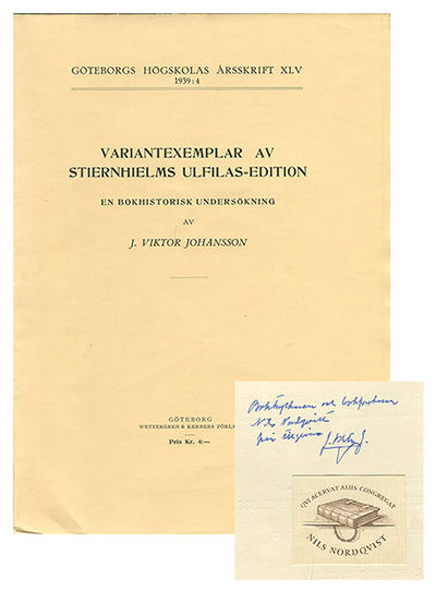 Variantexemplar av Stiernhielms Ulfilas-edition.…