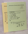 Alternate systems study bulletin. Vol. 18 no. 6, vol. 19 no. 1