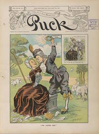 Puck Magazine Cover "He Loves Me". April 17, 1907