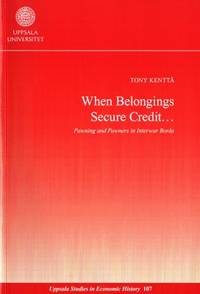 When Belongings Secure Credit... Pawning and…
