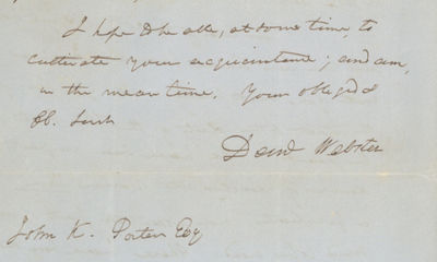 Daniel Webster Promotes Nationalism Over Just Sectionalism After Compromise of 1850