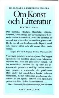 Om konst och litteratur.