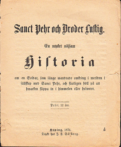 Sanct Pehr och Broder Lustig. En mycket nöjsam…