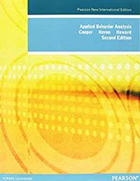 Applied Behavior Analysis by COOPER - 01/01/2016