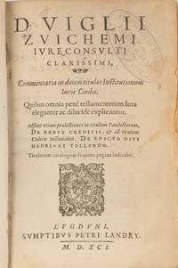 Commentaria in Decem Titulos Institutionum Iuris Civilis, Lyon 1591