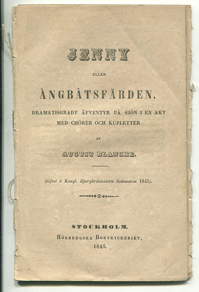 Jenny eller ångbåtsfärden, dramatiseradt äfventyr…