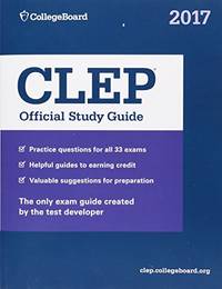 CLEP Official Study Guide 2017