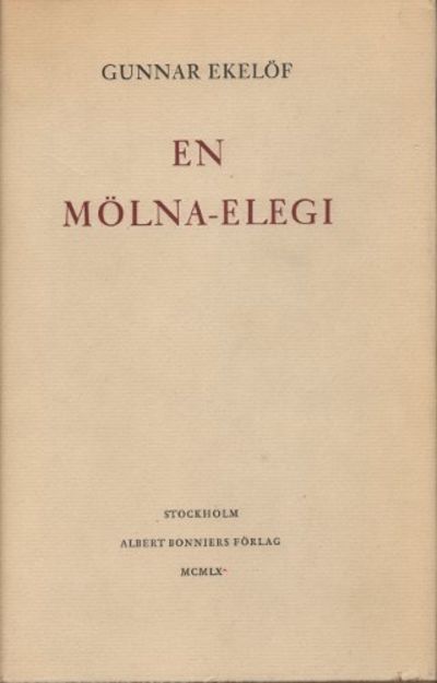 EN MÖLNA-ELEGI. Metamorfoser.