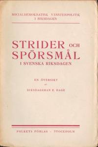 Strider och spörsmål i svenska riksdagen. Handbok…